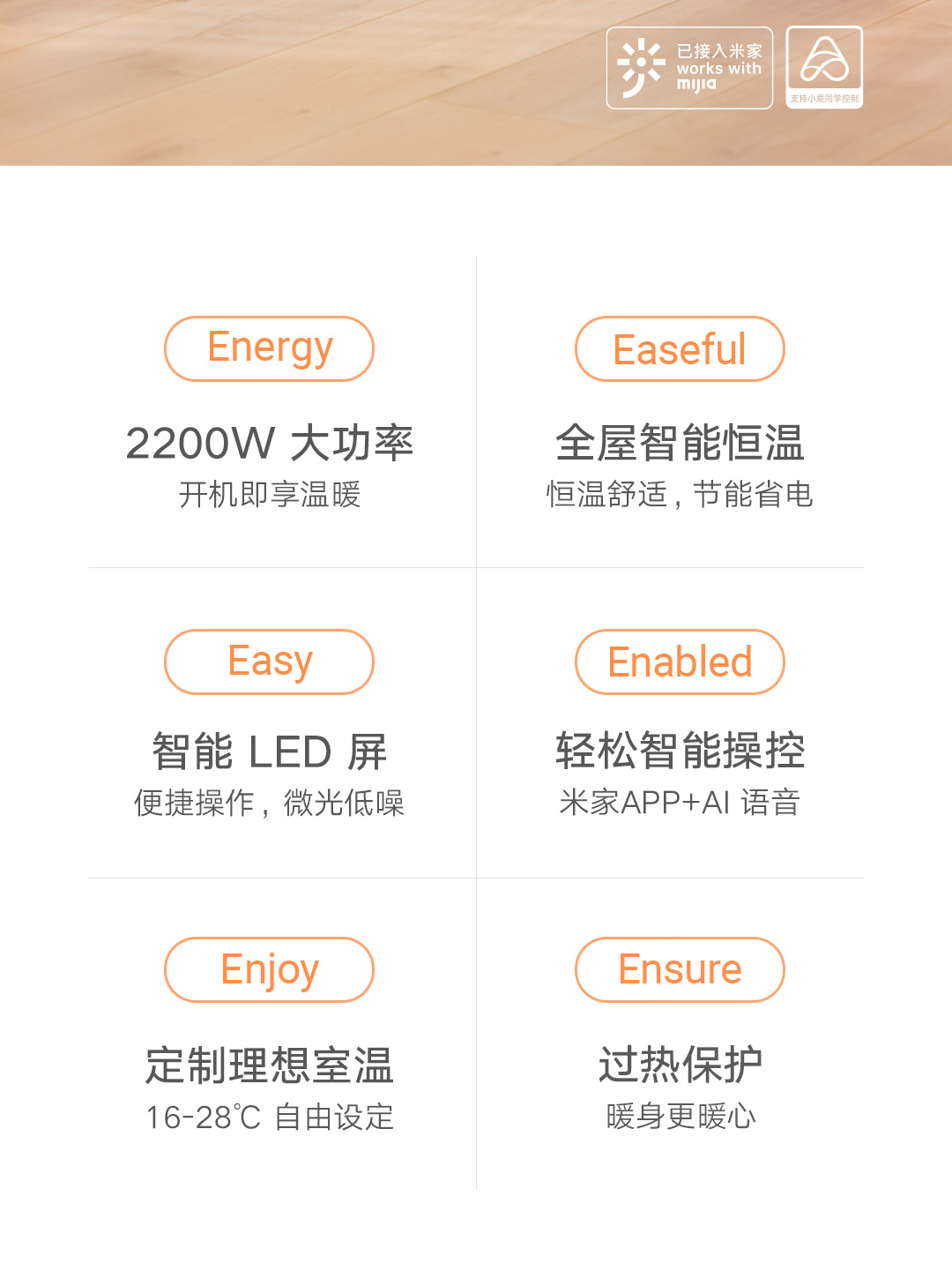 米家踢脚线电暖器E(图2)